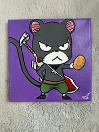 Image 2 of "Panther Lilly" 8"x8" Painting 