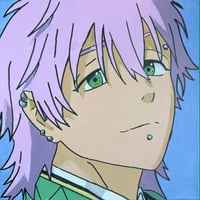 Image 1 of "Mitsuki" 12"x12" Acrylic Painting 