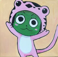 Image 1 of "Frosch" 8"x8" Acrylic Painting 