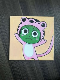Image 2 of "Frosch" 8"x8" Acrylic Painting 
