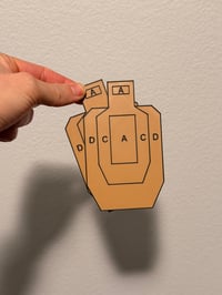 Image 4 of Magnetic USPSA Targets