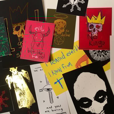 Image of big pile of stickers whatever