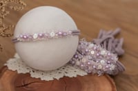 Image 3 of Beaded Tieback - Dusty Pink