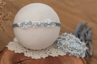 Image 2 of Beaded Tieback - Grey