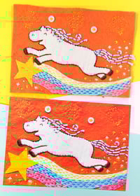 Image 3 of Happy Year of the Horse Large Postcard/Print