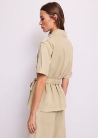 Image 3 of CAMISA OVERSIZE KAKI