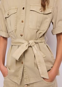 Image 4 of CAMISA OVERSIZE KAKI