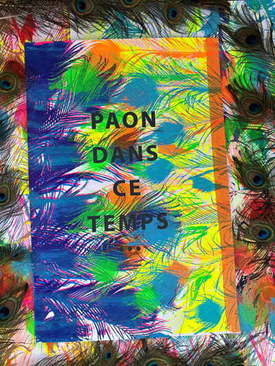 Image of Affiche « PAON DANS CE TEMPS ... » 