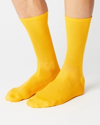 Image 2 of FINGERSCROSSED Classic Cycling Socks OLD GOLD