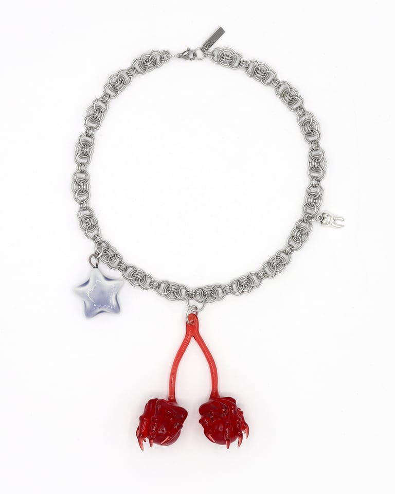 Cherry Necklace — Red 