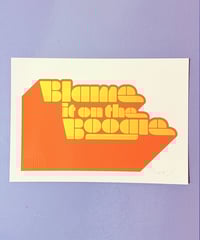Image 1 of Blame it on the Boogie - Signed and Embossed Fine Art Print