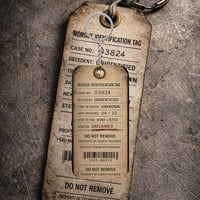 Image 1 of Toe Tag Keychain 