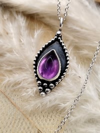 Image 3 of Beaded Amethyst Drop