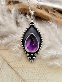 Image 1 of Beaded Amethyst Drop