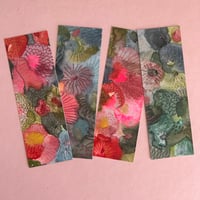 Image 1 of Série de 4 marque-pages fleuris