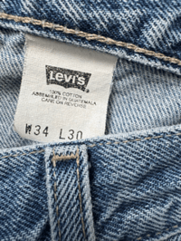 Image 4 of Vintage Levi’s L2 Silver Tab Distressed Baggy Carpenter Jeans