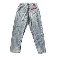 Image 2 of Vintage 90s Tommy Hilfiger TH Jeans - Light Wash Embroidered Baggy Denim
