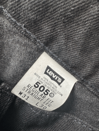 Image 4 of Vintage Levi’s 505 Orange Tab Jeans Black Deadstock NWT 90's