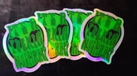 Image 2 of Holographic Conspiracy Alien Sticker