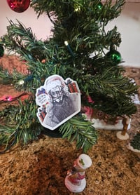 Image 2 of No Coal, Just Love! SANTA RUVAN STICKERS