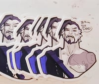 Image 4 of Hanzo Shimada "Bruh She Dead": waterproof  Sticker