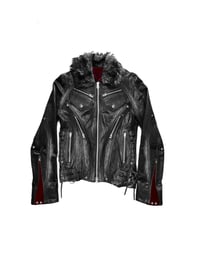Image 2 of AW25 ‘Tyrant’ Redux Fur Collar Leather Jacket