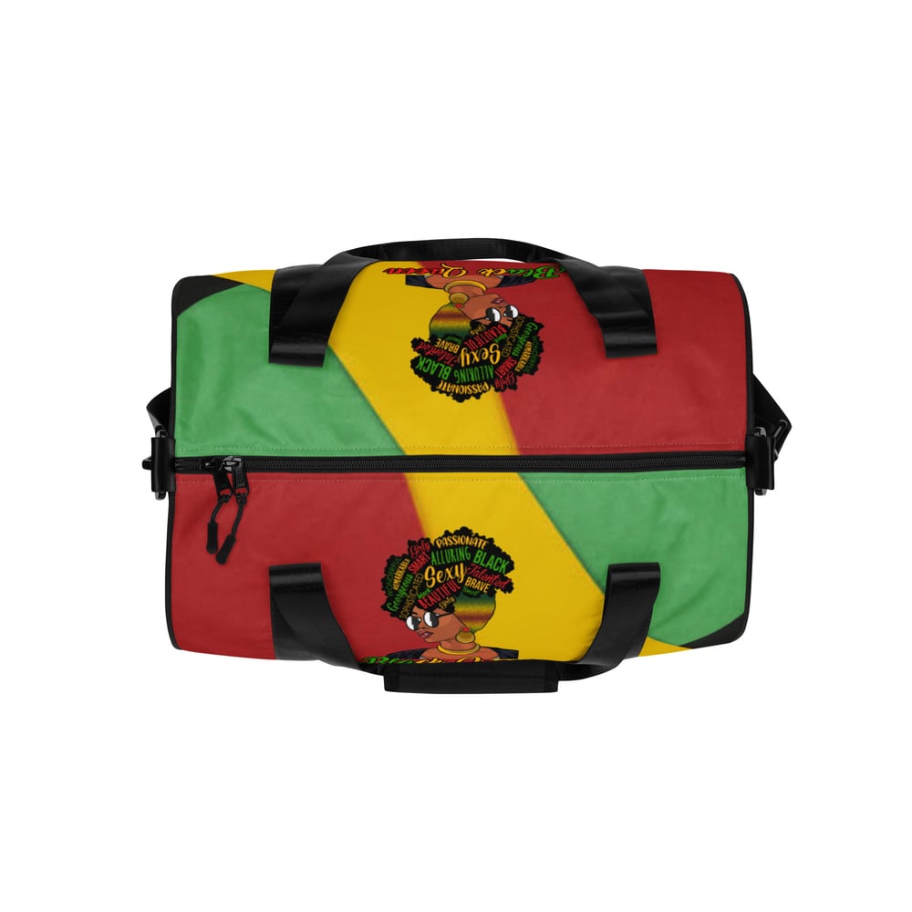 Image of Black Queen Inspirational Gym Bag or Over Night Bag