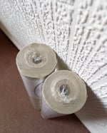 1980s Vintage Prestige Wallpaper Rolls - Embossed Sage Green Gold Stripe - (Sets of 2 or 3 Rolls) thumbnail 11