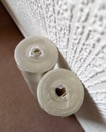 1980s Vintage Prestige Wallpaper Rolls - Embossed Sage Green Gold Stripe - (Sets of 2 or 3 Rolls) thumbnail 12