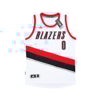 Image 1 of adidas Portland Trail Blazers 2014-17 Damian Lillard #0 Swingman Home Jersey