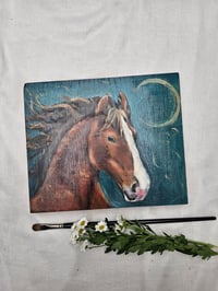 Image 1 of Stay Wild, oak wall panel.