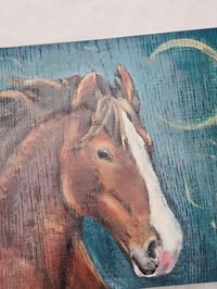 Image 2 of Stay Wild, oak wall panel.