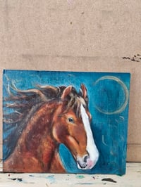 Image 3 of Stay Wild, oak wall panel.