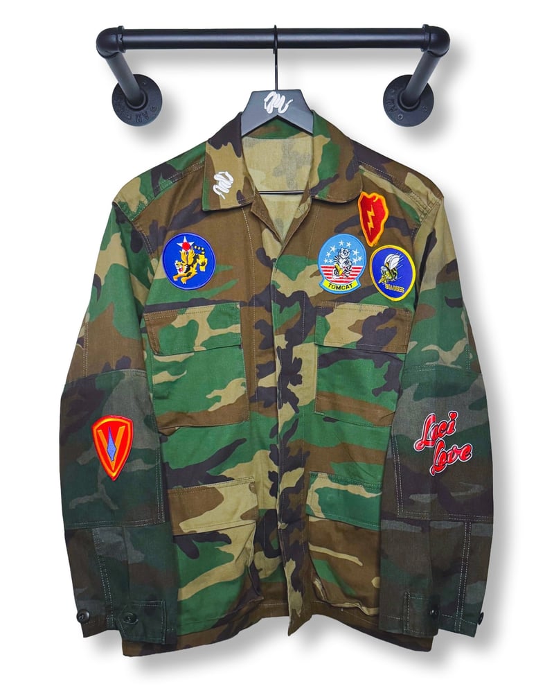 Image of Laci Love BDU Jacket-Woodland Camouflage