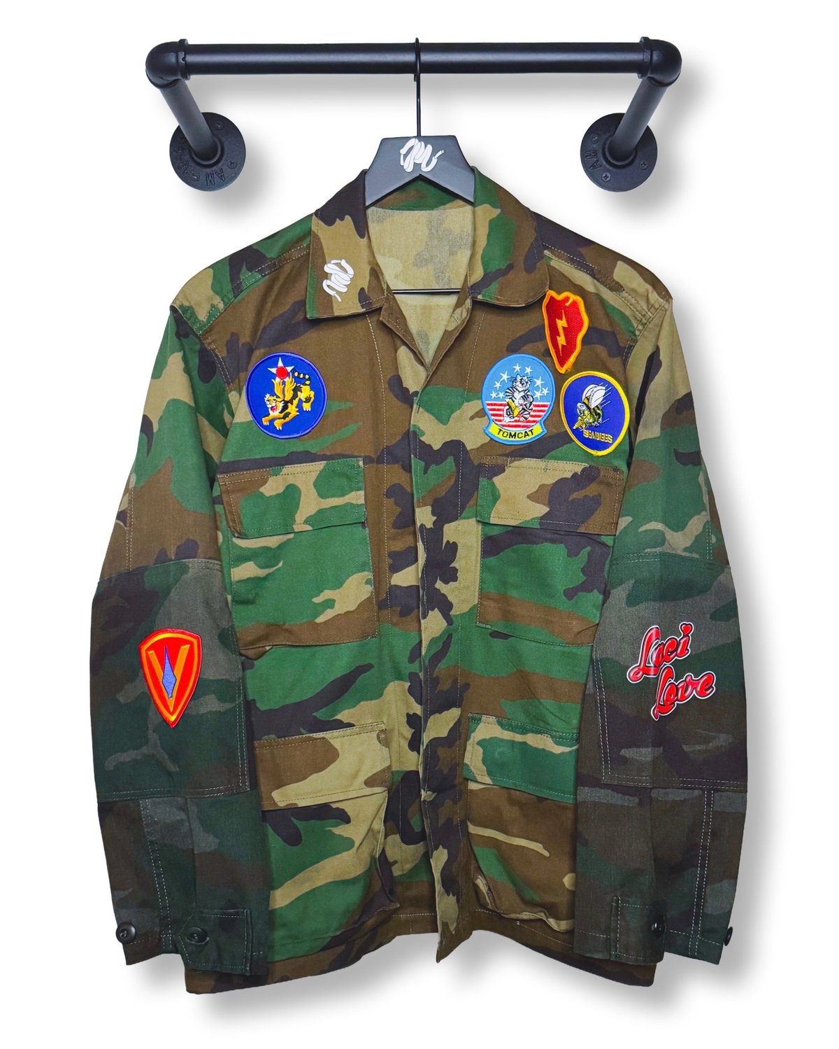 Image of Laci Love BDU Jacket-Woodland Camouflage