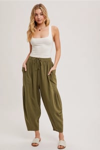 Image 1 of Olive Harem Pant 