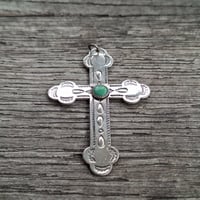 Image 2 of Bell Trading Post Cross Pendant, c. '30s-'50s
