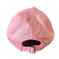 Image 3 of evil pink crossbones hat