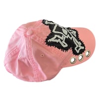 Image 5 of evil pink crossbones hat