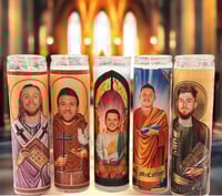 49ers Prayer Candles set George Kittle, Brock Purdy, Ricky Pearsall, Kyle Juszczyk, Christian McC...