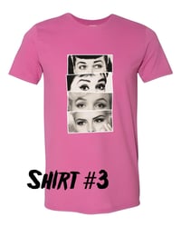 Image 3 of Bettie Page Audrey Hepburn Marilyn Monroe Anna Nicole Smith unisex Tshirt