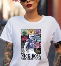Image 2 of Nick Bosa The Eras Tour 49ers T-Shirt Unisex