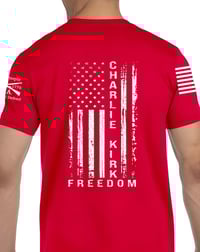 Image 5 of Charlie Kirk Freedom 1776 America Tshirt unisex Jeanie Target Store employee Tshirt