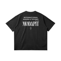 Image 2 of MODAPIT - LOGO SHIRT - 260GSM Unisex Faded Raw Hem T-shirt