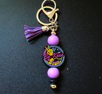 Image 3 of Handmade Beaded Keychains with Tassels, keys, driving, car, beads, key, clip, gift, bag charm, jeep