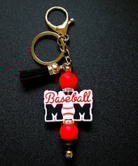 Image 4 of Handmade Beaded Keychains with Tassels, keys, key, driving, beads, tassel, jeep, clip, gift