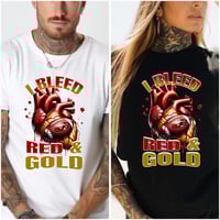 Image 1 of 49ers Red and Gold unisex tshirt