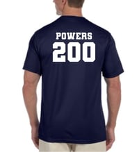 Image 2 of Chad Powers Performance T-Shirt unisex Navy Blue