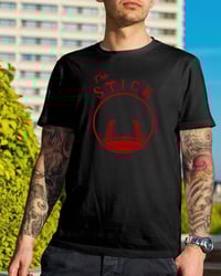 Image 1 of San Francisco Candlestick Park T shirt The Stick Farewell Candlestick Tee T shirt Black Red