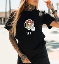 Image 1 of Tecmo Bowl 49ers helmet retro unisex